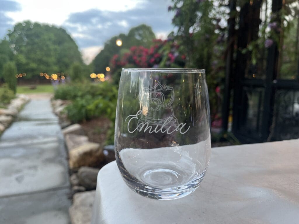 Live Engraving Artist for Weddings and Events in South Carolina