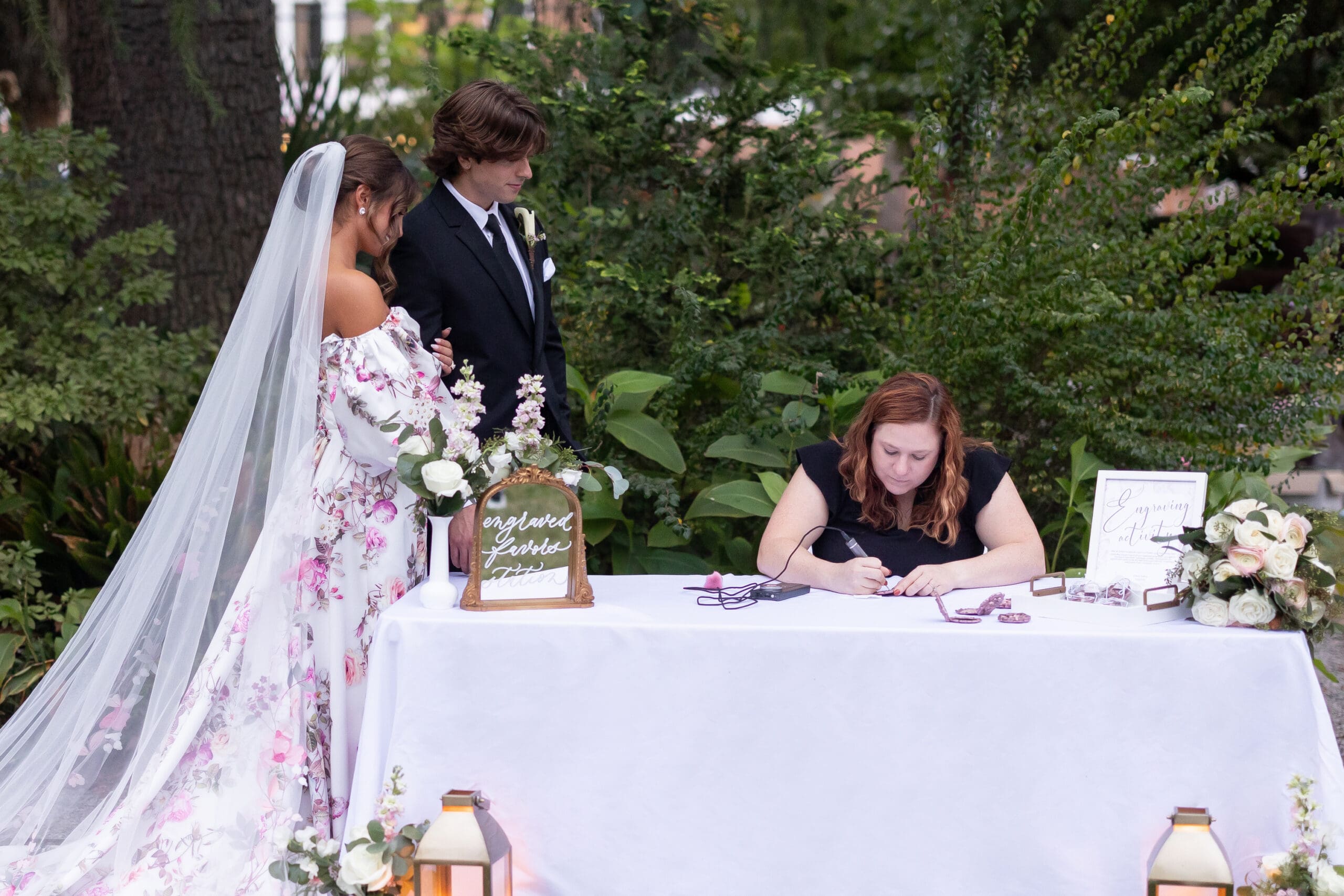 Live Engraving on Wedding Favors